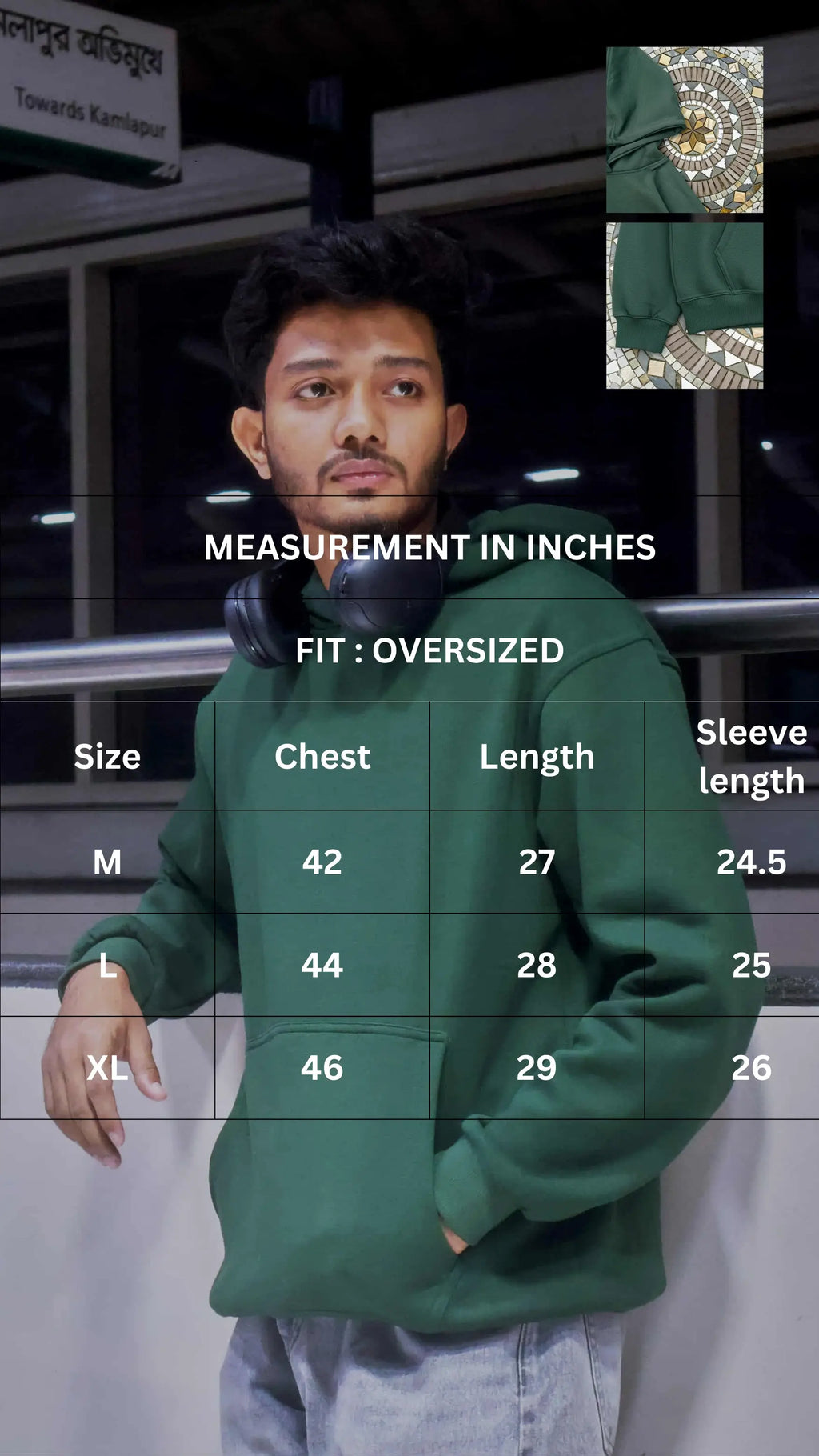 Oversized Forest Green