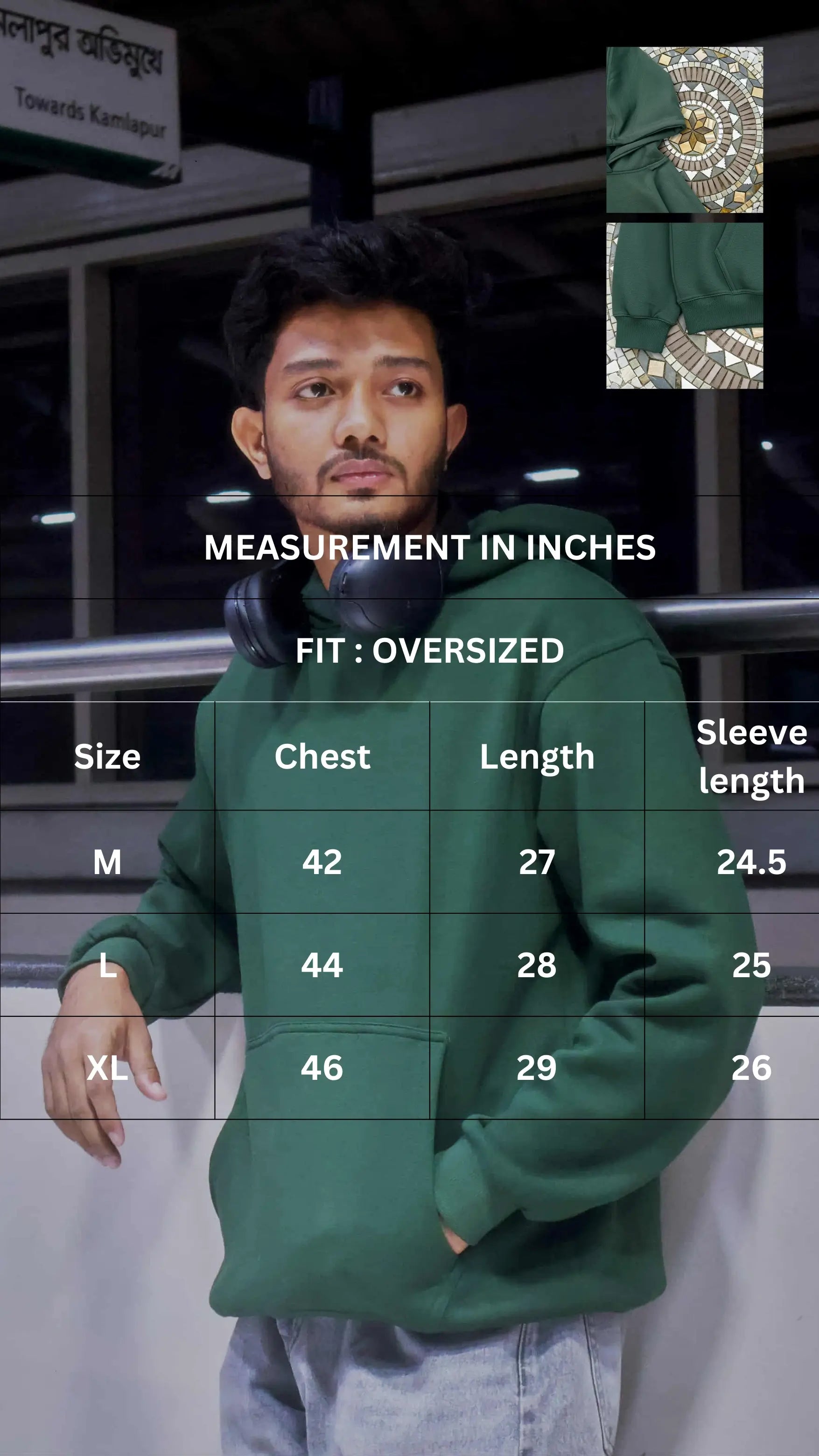 Oversized Forest Green