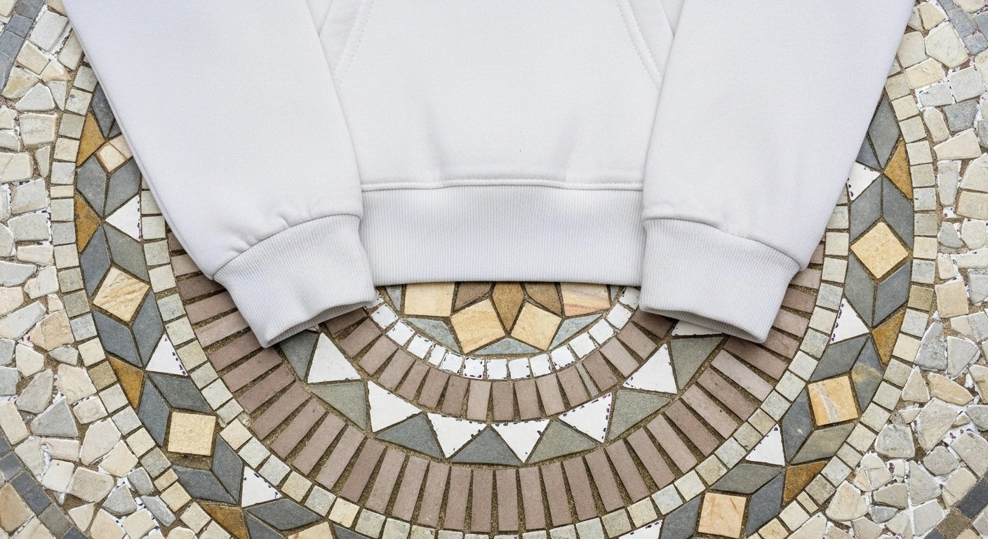 Oversized Off-White Solid Hoodie